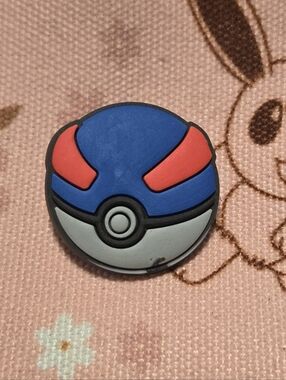 3/$10 Great Ball Pokémon Croc Charm – Classic Blue Poké Ball Trainer Jibbit